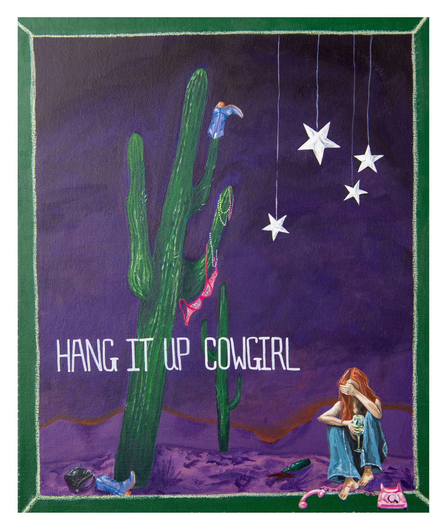 "Hang it up Cowgirl" Print